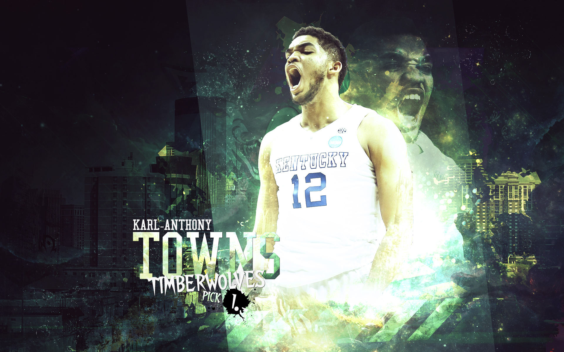 Karl Anthony Towns Wildcats Wallpaper Basketball