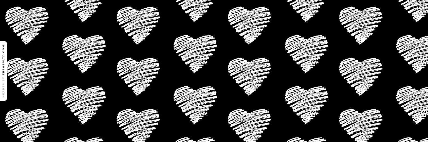 Black And White Scribbled Hearts Ask Fm Background