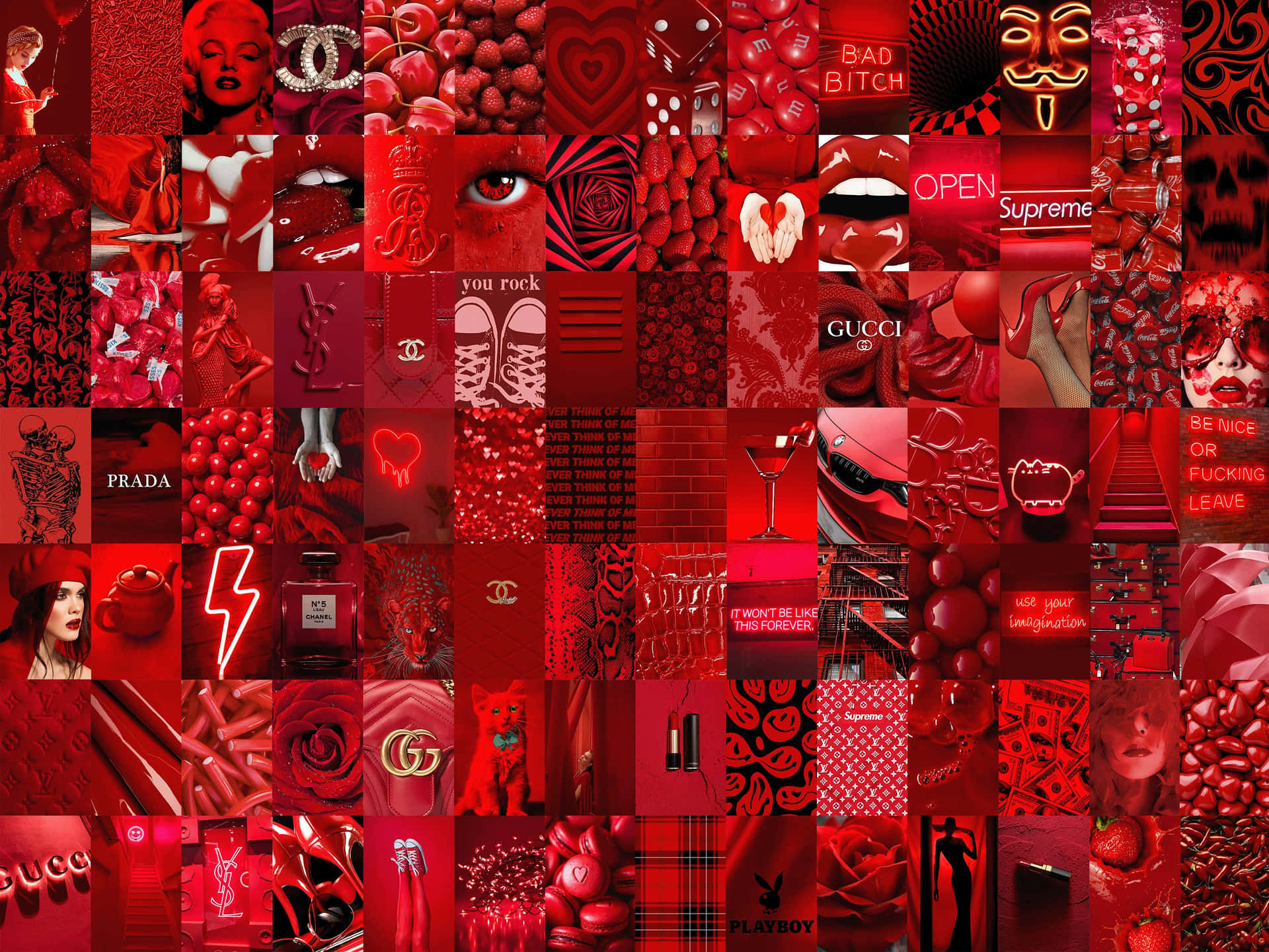 Red Cute Aesthetic Wallpaper