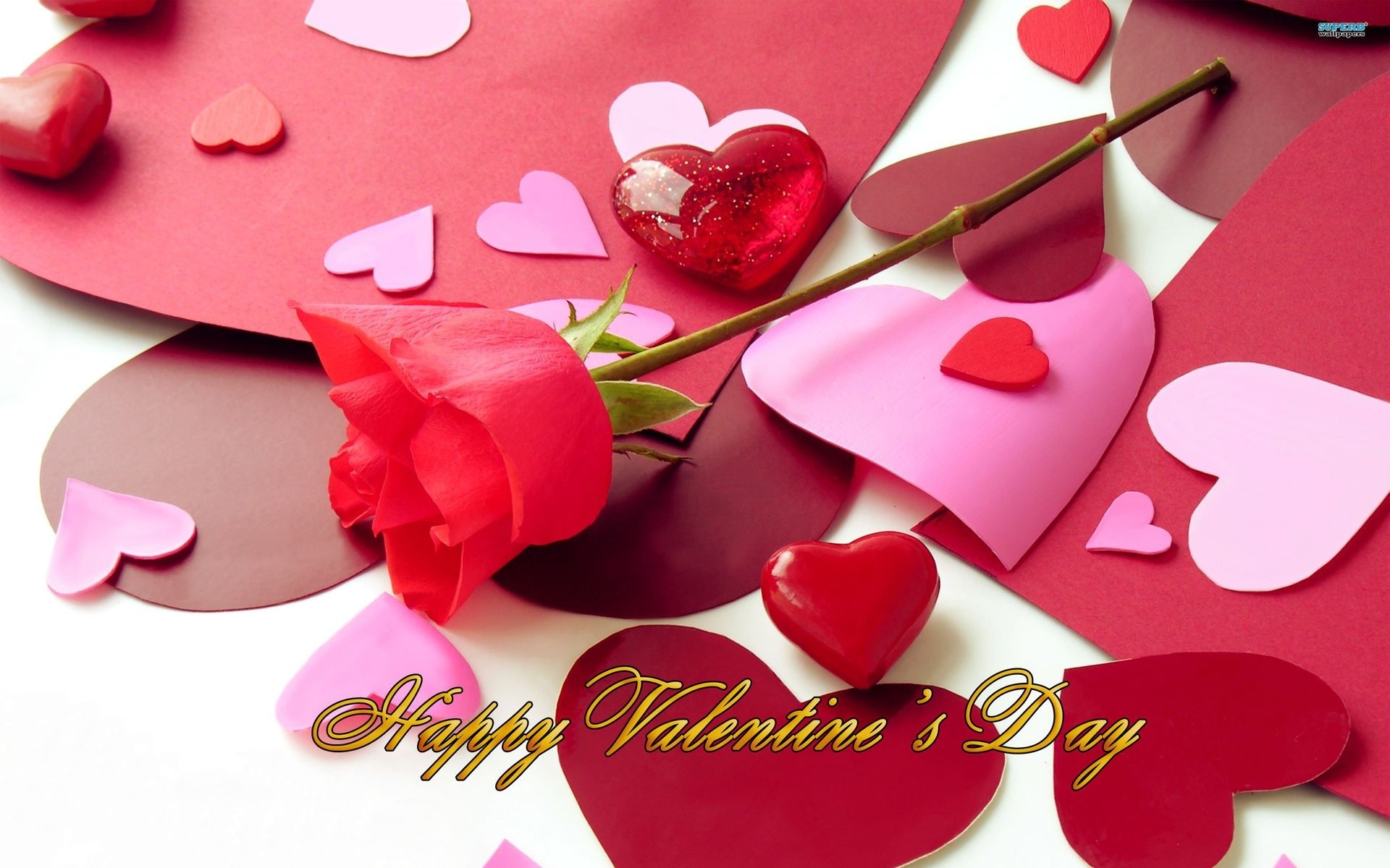 Heart Rose Flower Valentines Day Love Wallpaper Shop N Digo