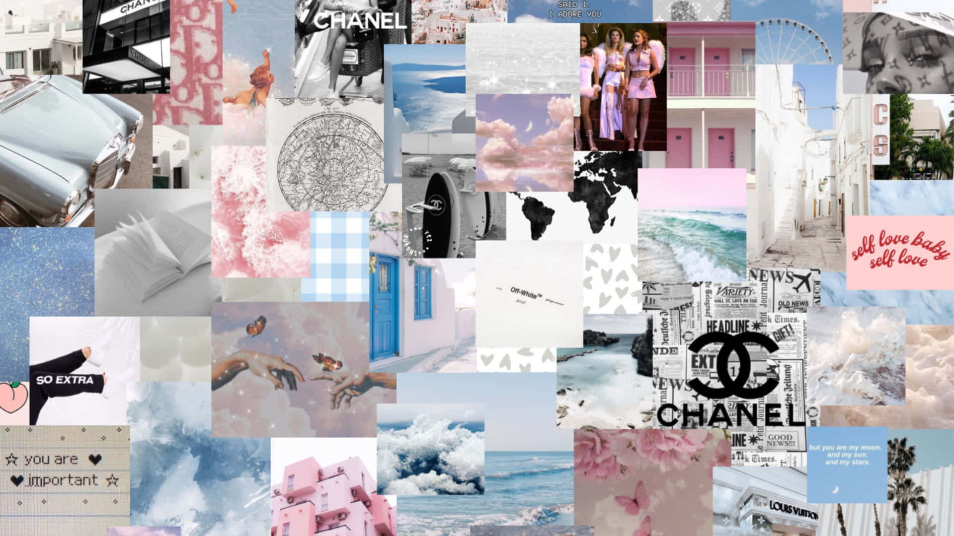 Aesthetic Collage Desktop Wallpaper
