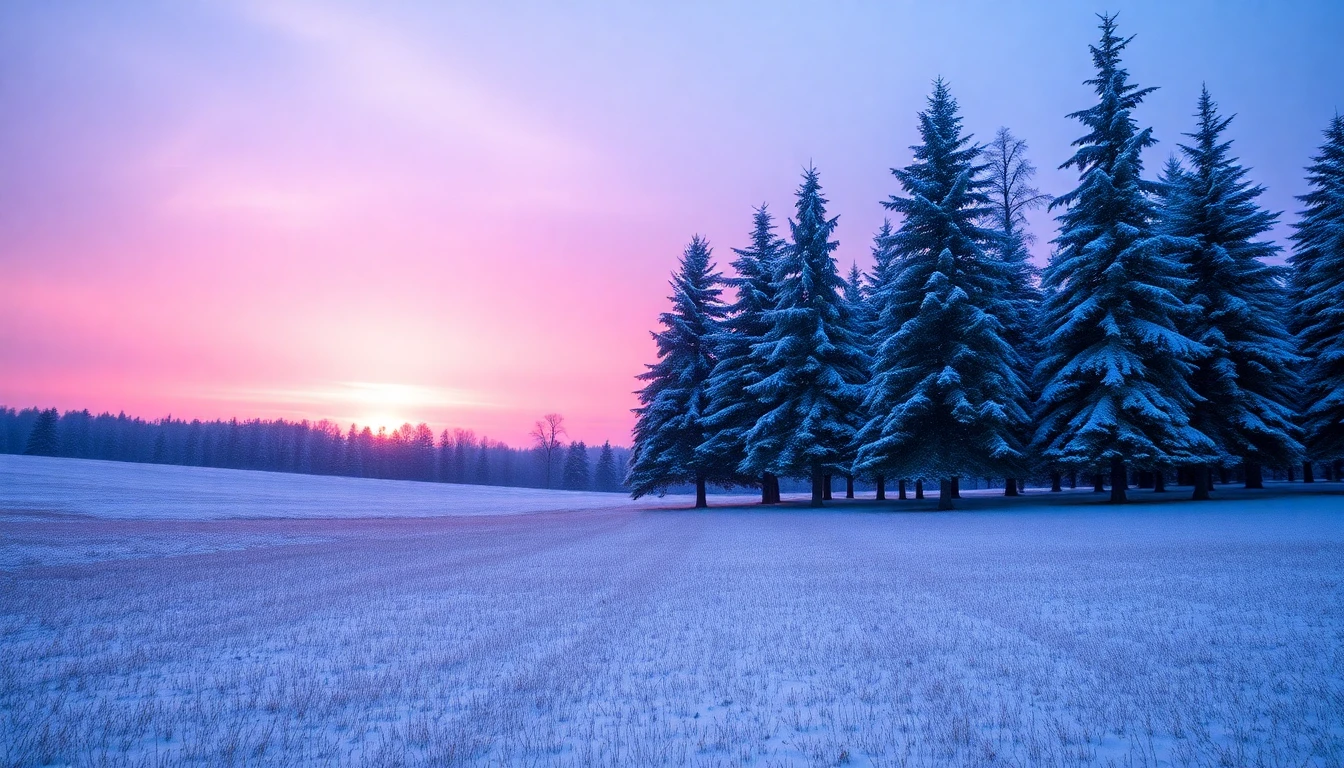 Snow Landscape Wallpaper