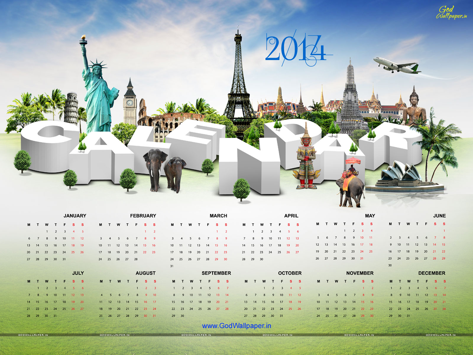  Calendar Desktop Wallpaper 2014 Download HD Wallpapers 1600x1200