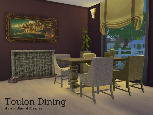 For Sims This Lovely Diningroom Will Idealy Seat Meshed In A
