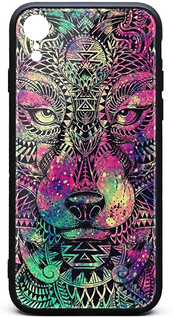 Amazon Rainbow Colorful She Wolf Galaxy Wallpaper I Phone Xr