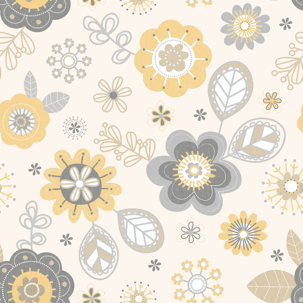 Muriva Millie Yellow Wallpaper This A Very Contemporary But