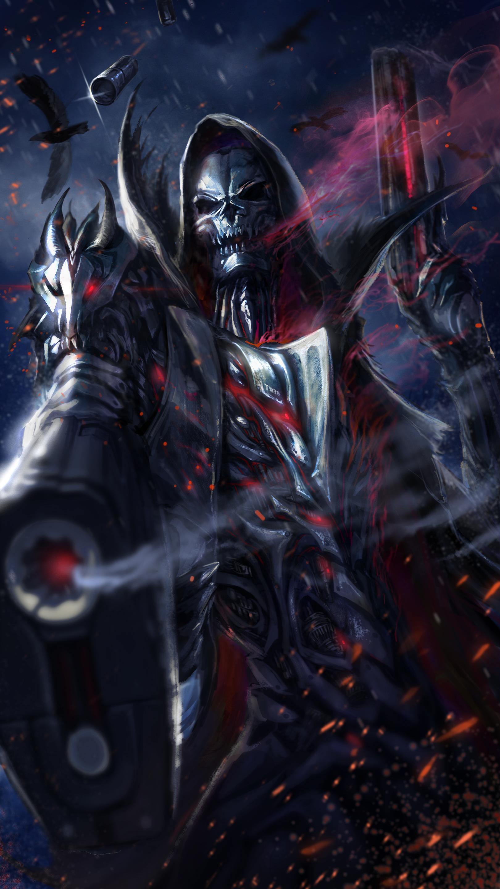 Badass Grim Reaper Wallpaper Backg Png Image Pngio