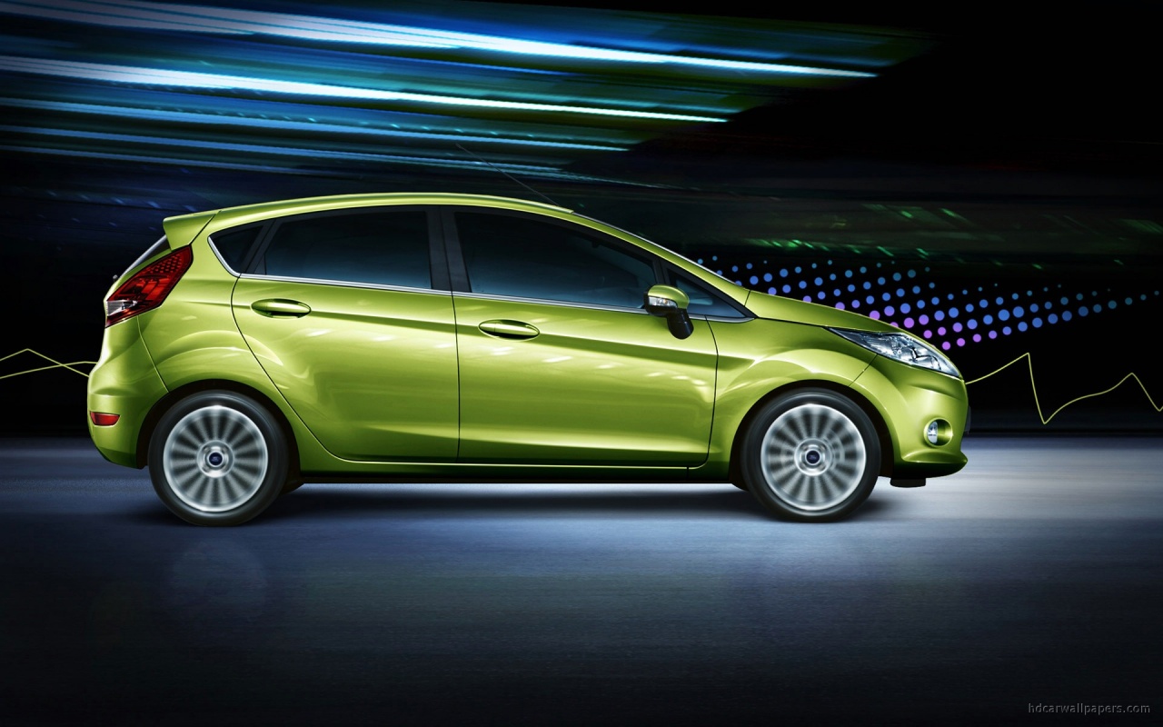 Ford Fiesta Green Wallpaper HD Car