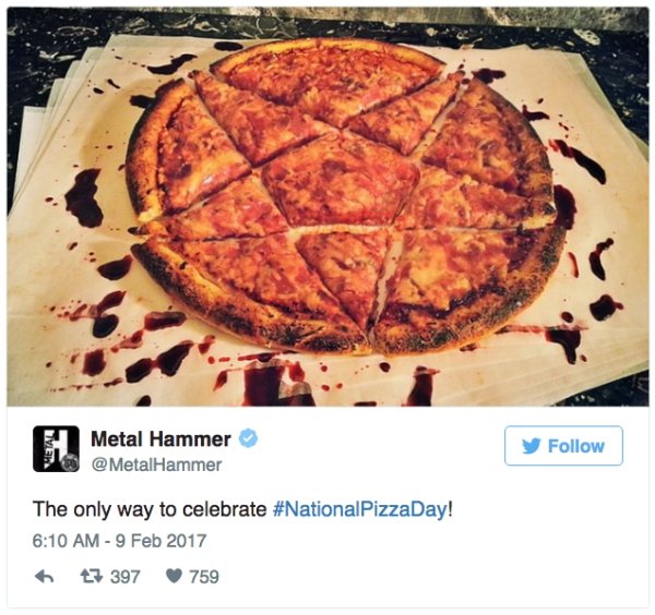 Funny tweets about National Pizza Day theCHIVE