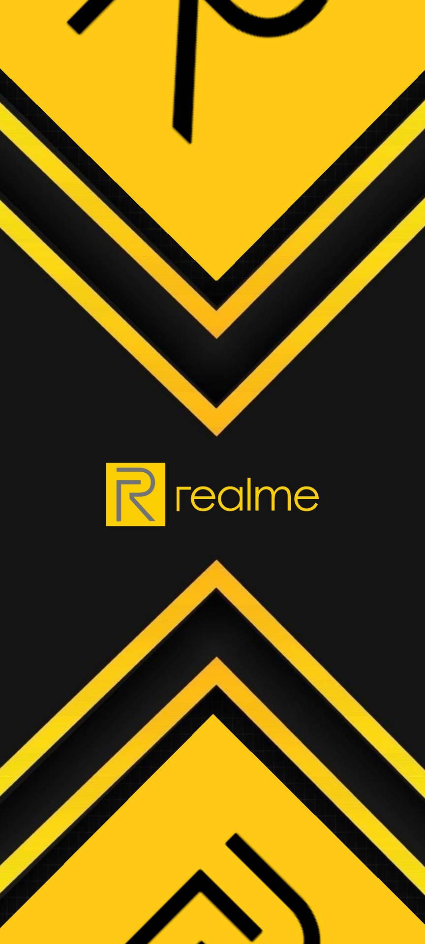 Realme Logo Two Points Wallpaper