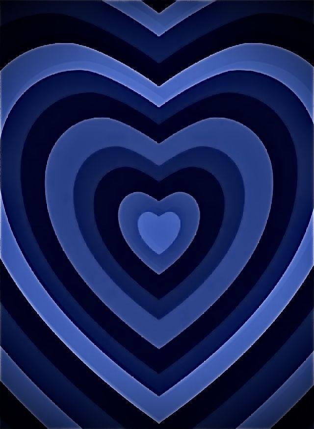 Dark Blue Background Hearts Black Wallpaper iPhone Heart