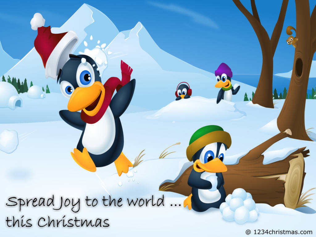 Christmas Joy Desktop Wallpaper 1024x768