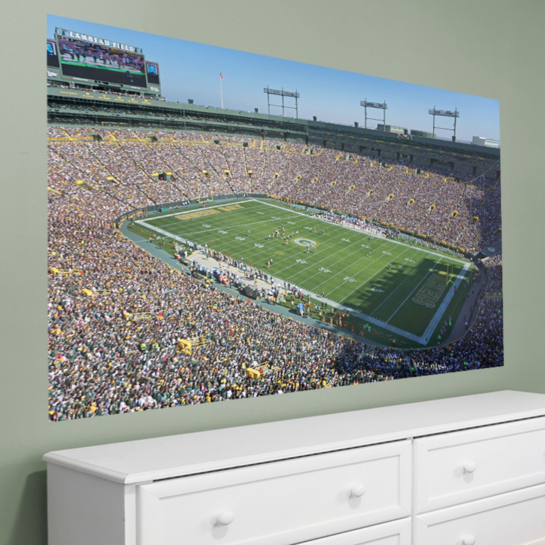 Lambeau Field Day Game Bowl Fathead At The Packers