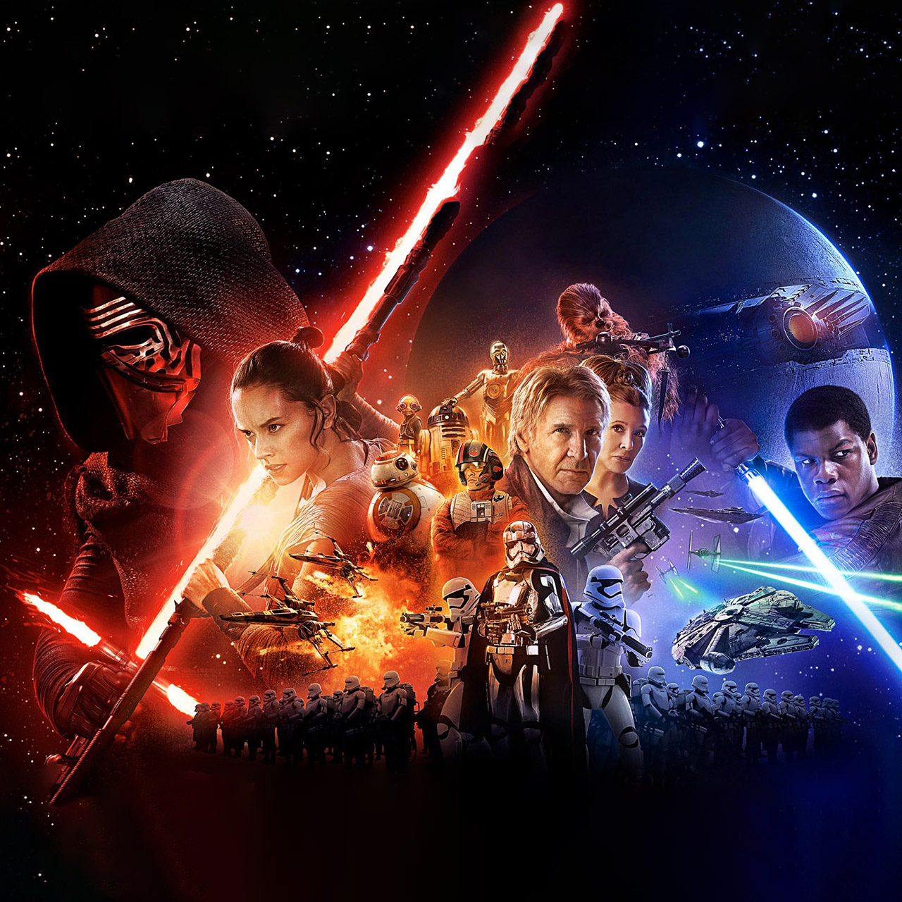 Star Wars The Force Awakens wallpaper 1280x1280
