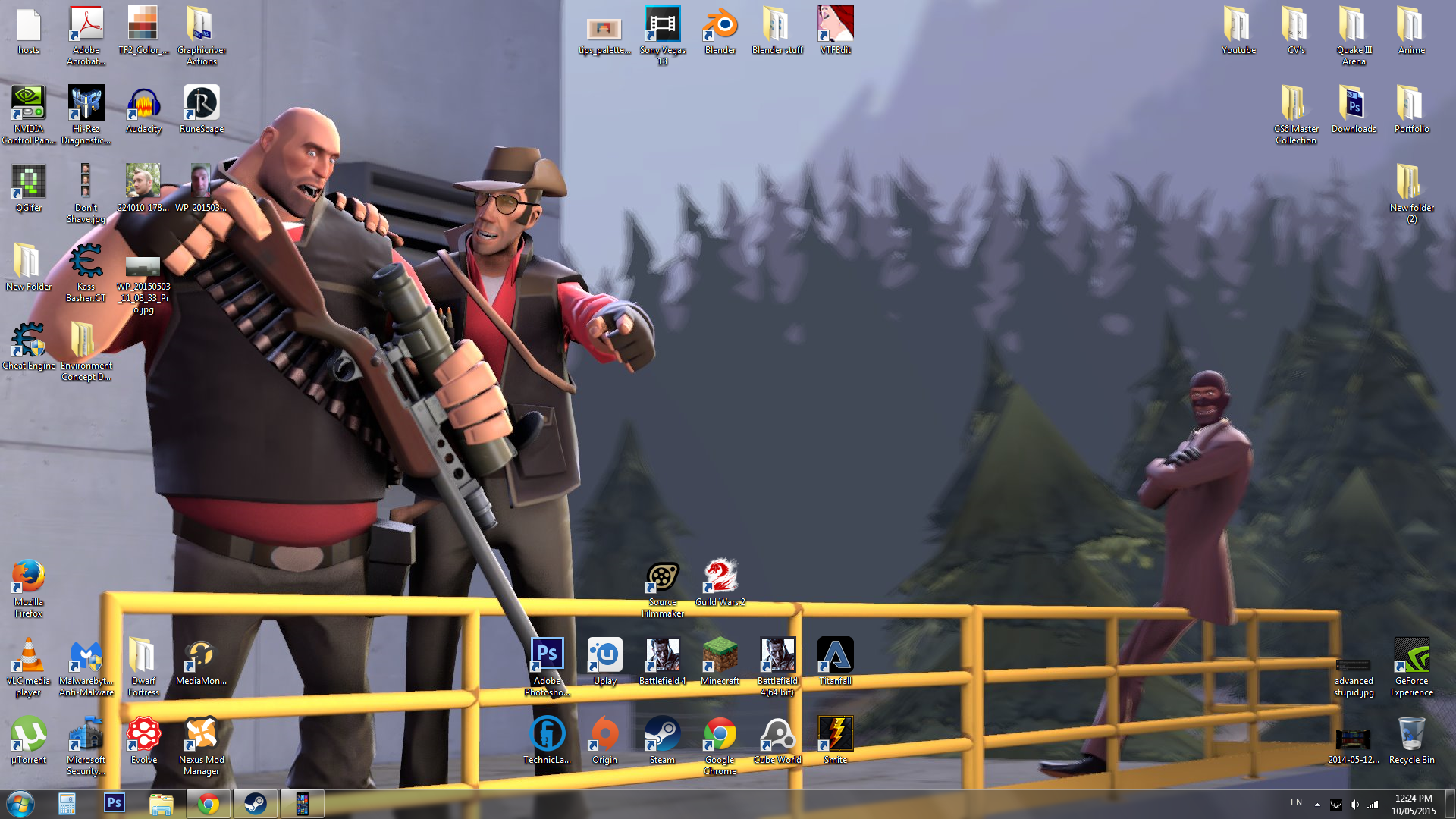 Made A Desktop Background In Sfm It S Recently Bee