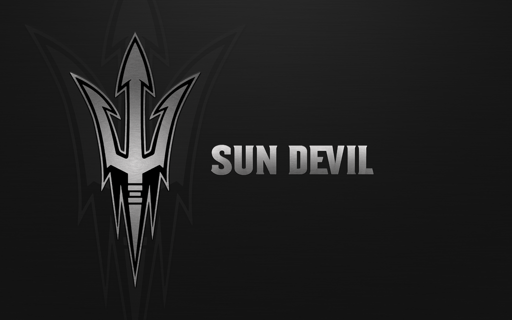 ASU Sun Devil Brushed Metal Ver Wallpaper by bonyhahn 1024x640