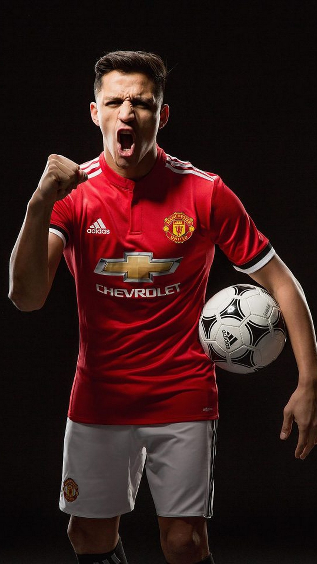 Alexis Sanchez Manchester United iPhone Wallpaper 3d