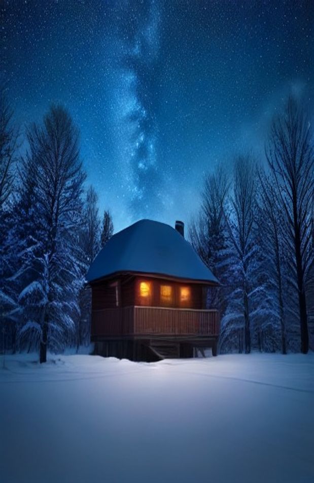 Winter Night Sky Wallpaper