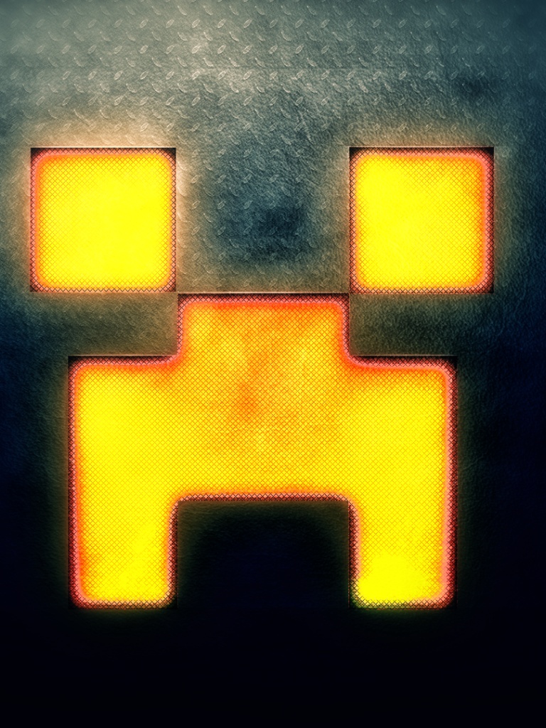 768x1024 Minecraft Creeper Ipad wallpaper