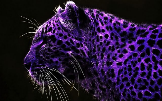 Purple Leopard Animal