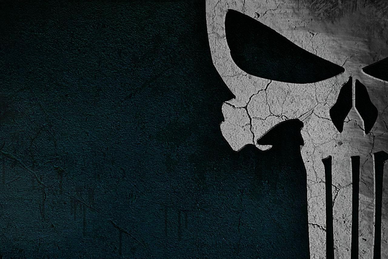 The Punisher Skull Logo HD Wallpaper In