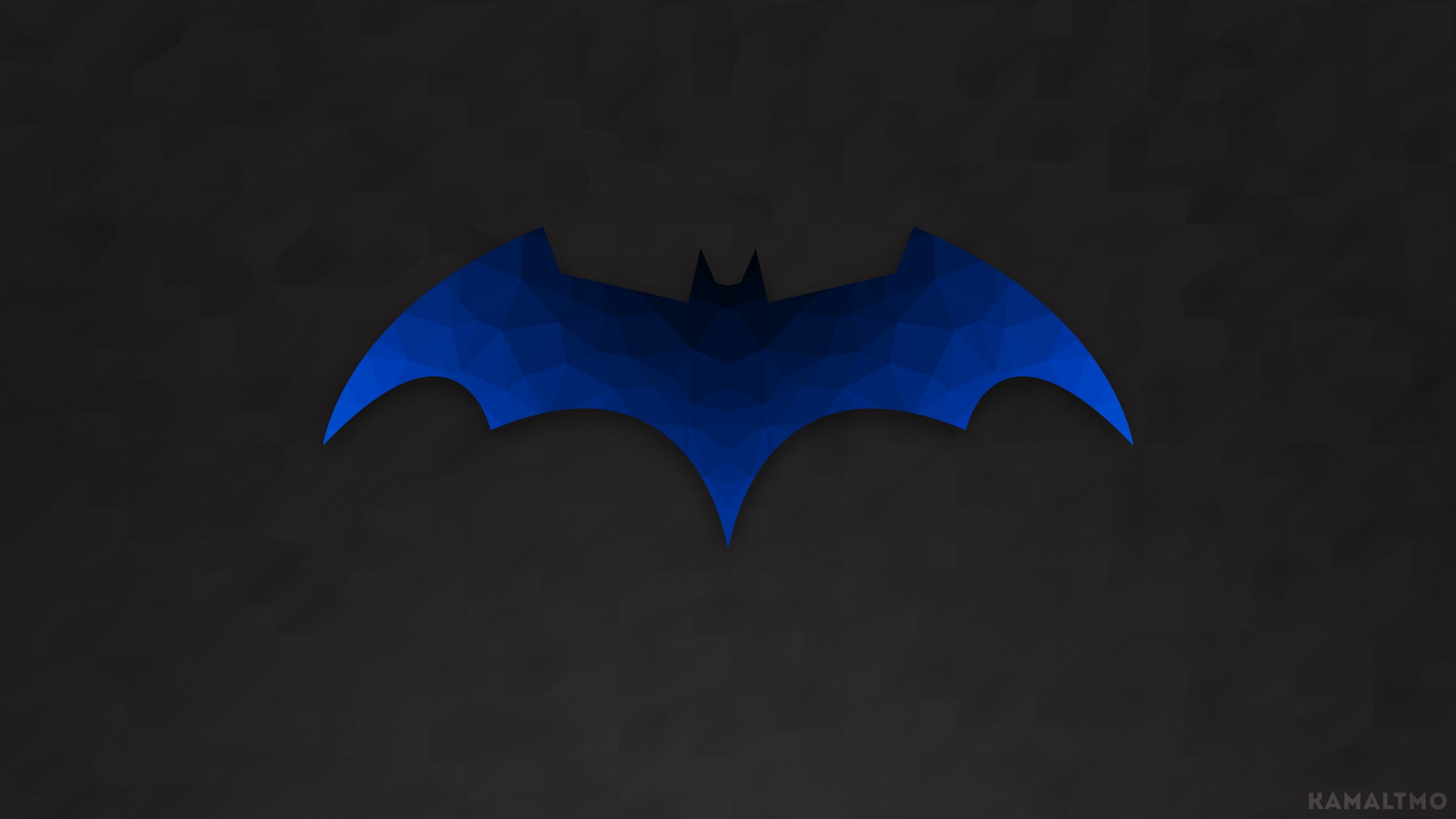 Batman Logo Poly Polygon Art Low Vector 4k