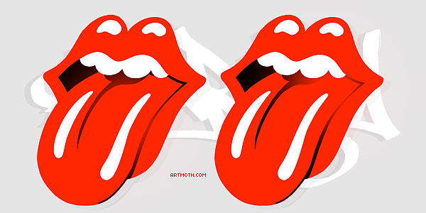 Rolling Stones Tongue Wallpaper 600x300