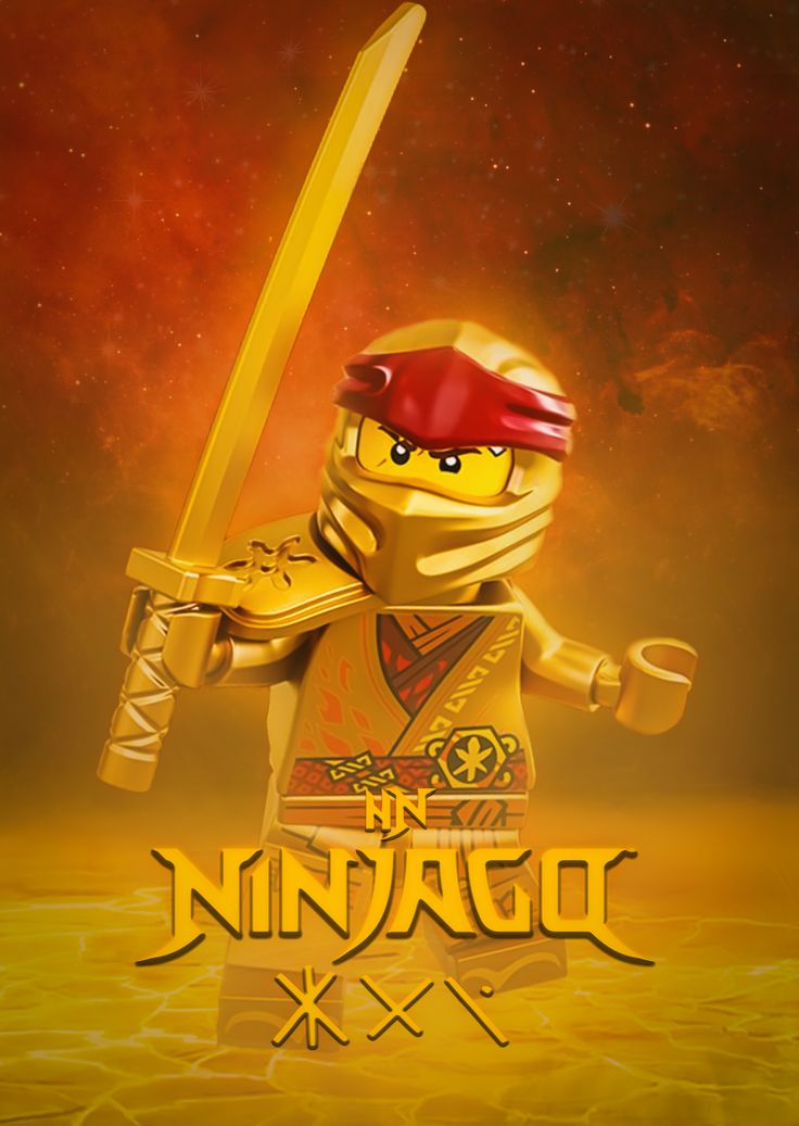 Lego Ninjago Kai Golden Ninja Legacy Poster In