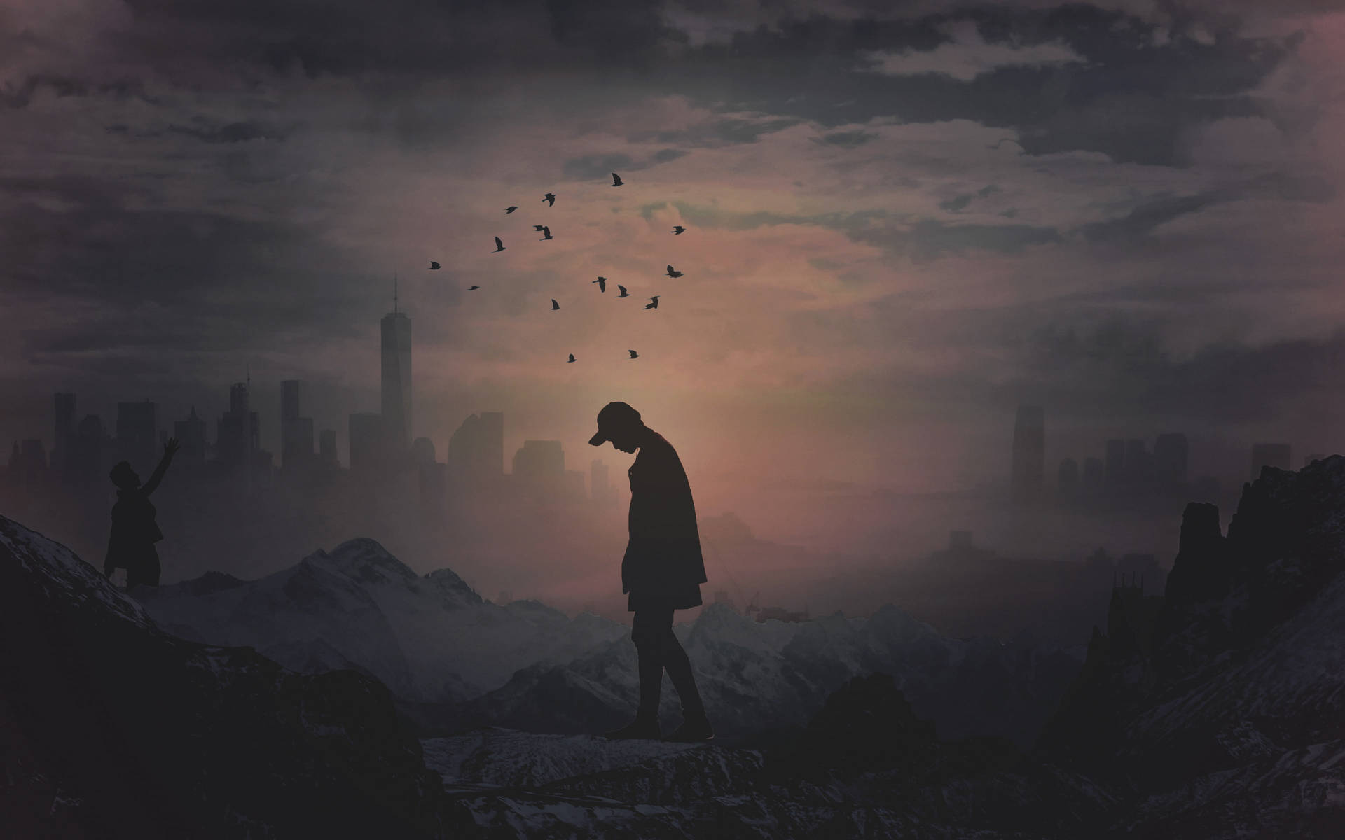 Feeling Alone In Destroyed City 7Q96Xhbiug3P3R51 Wallpaper