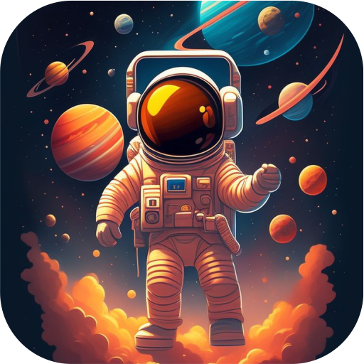 Cartoon Astronaut Wallpaper