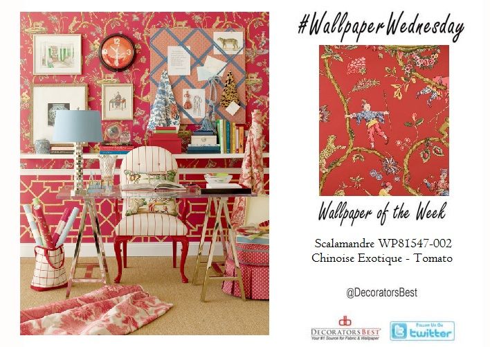 Its Wallpaperwednesday Matching Fabric And Wallpaper Can Sometimes