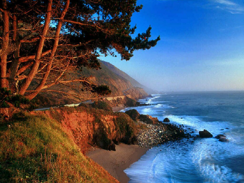 Big Sur Glow Nature Wallpaper Featuring Beaches And Coasts Image