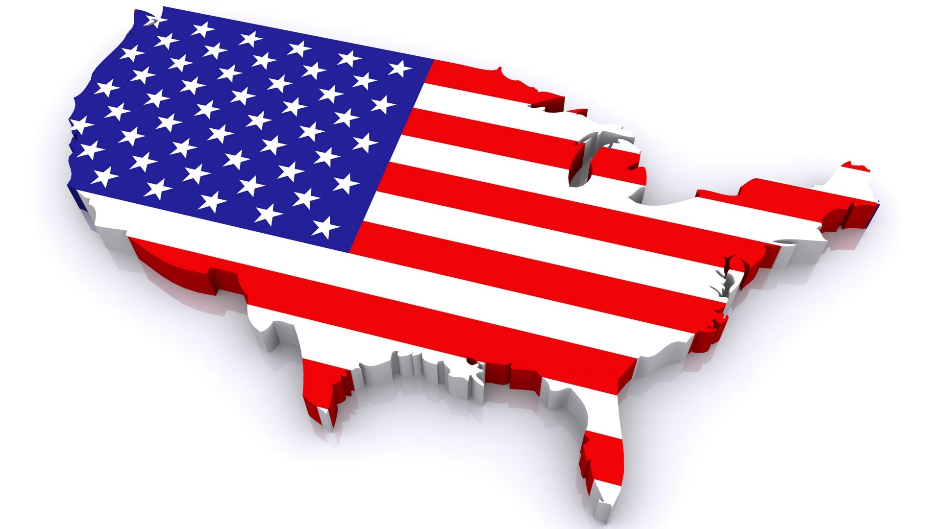 Usa Flag On Map Size HD Wallpaper Pictures
