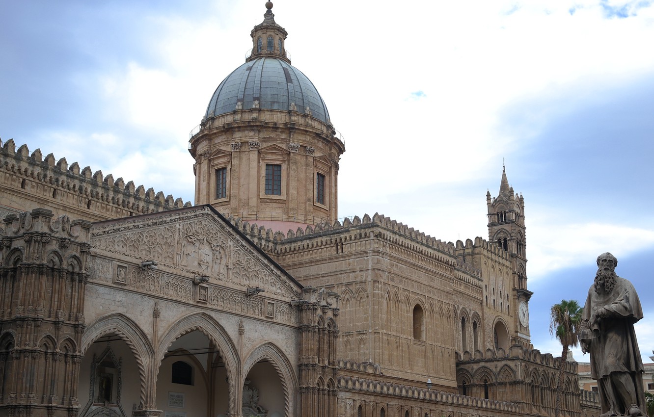Wallpaper Italy Cathedral Sicily Palermo Image For Desktop
