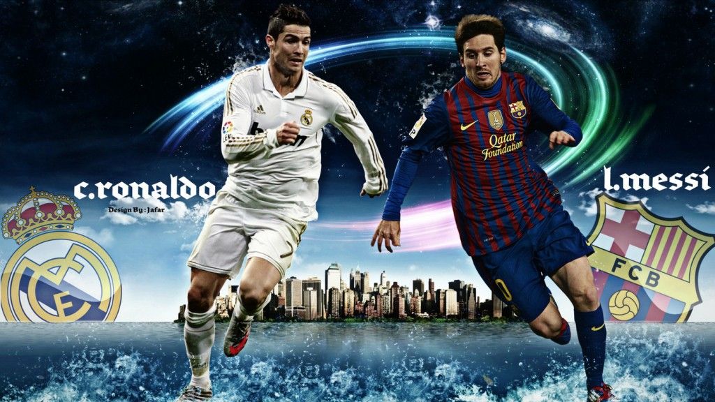 Messi Vs Cronaldo Wallpaper On