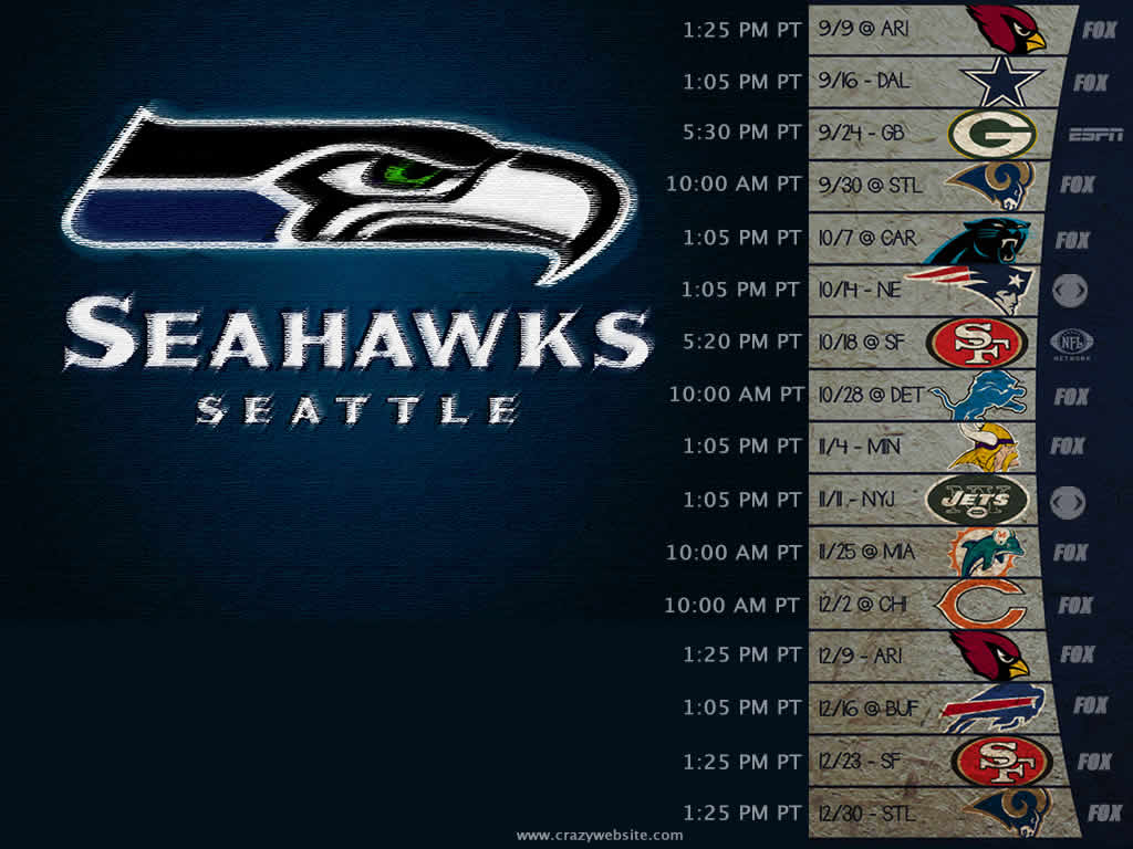 Seattle Seahawks Schedule Home And
