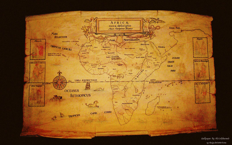 Africa Map Wallpaper By Ag Design
