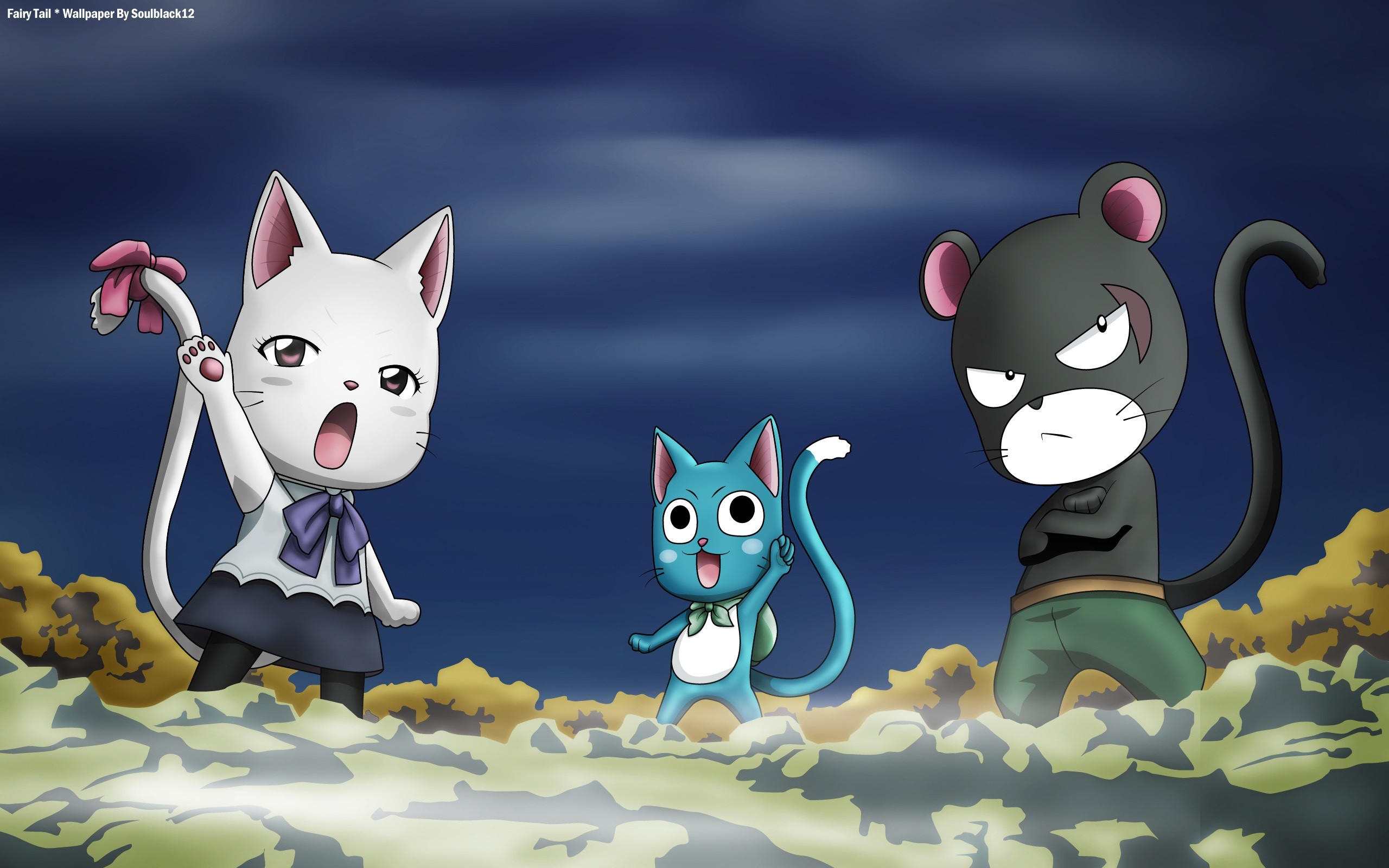 Happy Cats Fairy Tail Anime Dragneel Tails