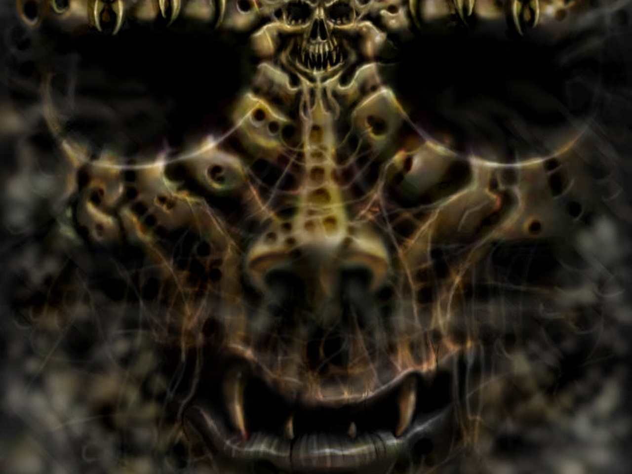 Scary Skull Wallpaper Background