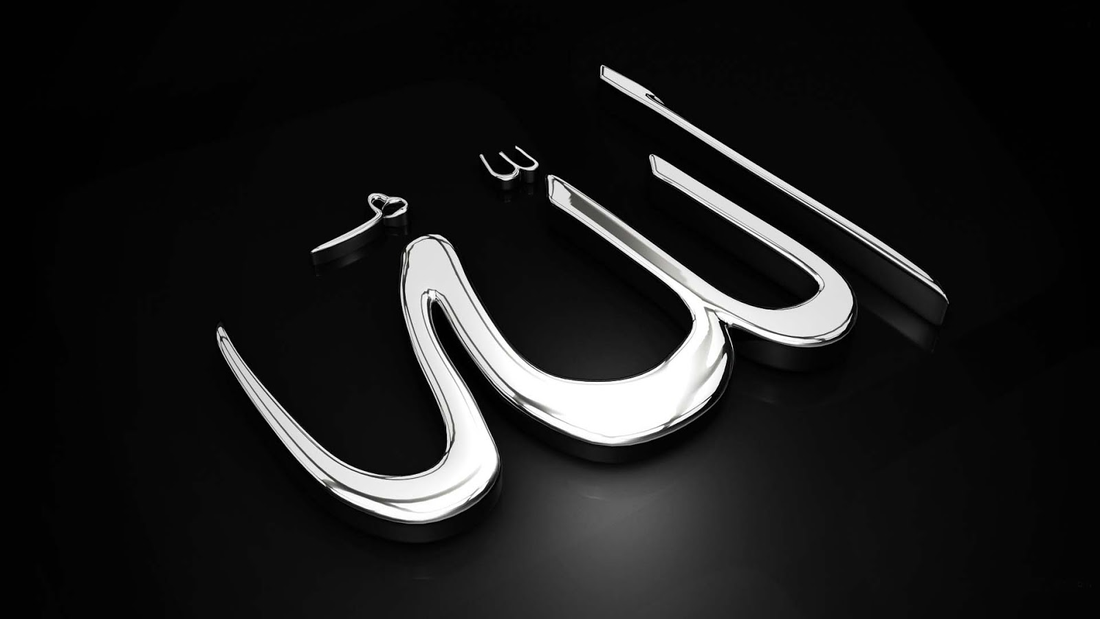 Muslim Symbols Allah Word Pic Wallpaper Full HD