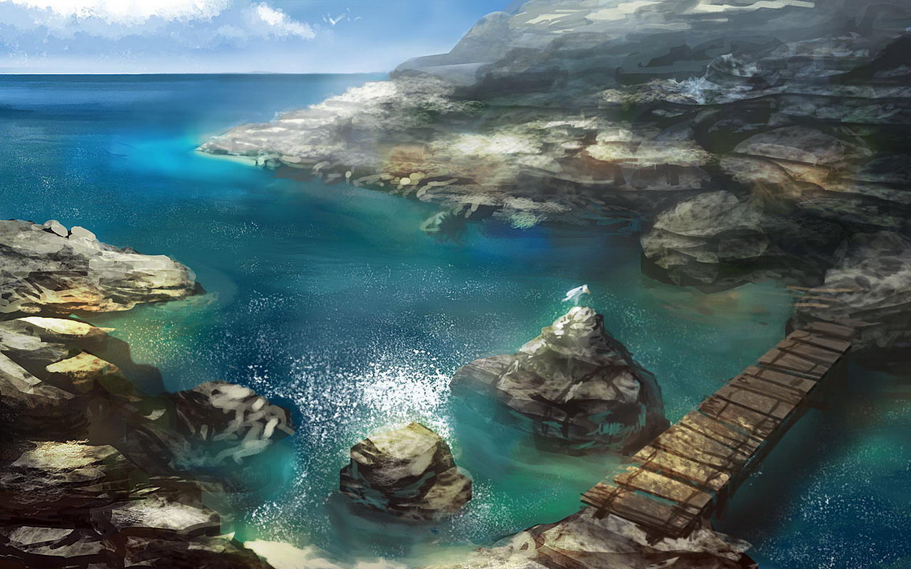 Seaside Cute Wallpaper