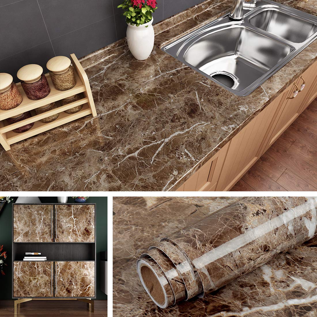 Buy Livelynine Peel And Stick Countertops Wallpaper