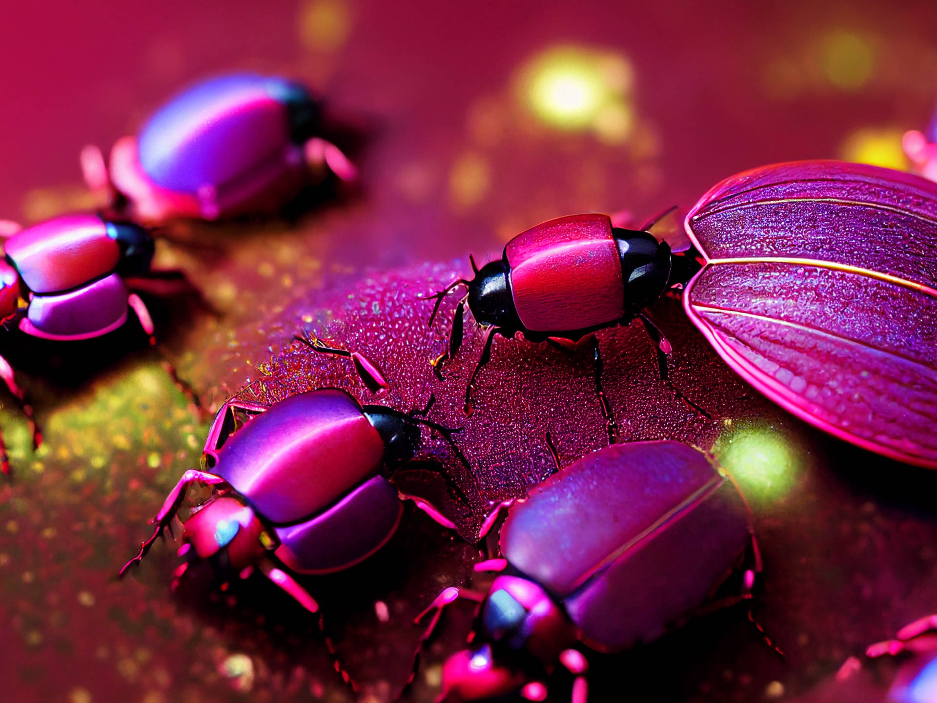 Glossy Magenta Insects Up Close 0sv0kyotwa94pdxg Wallpaper