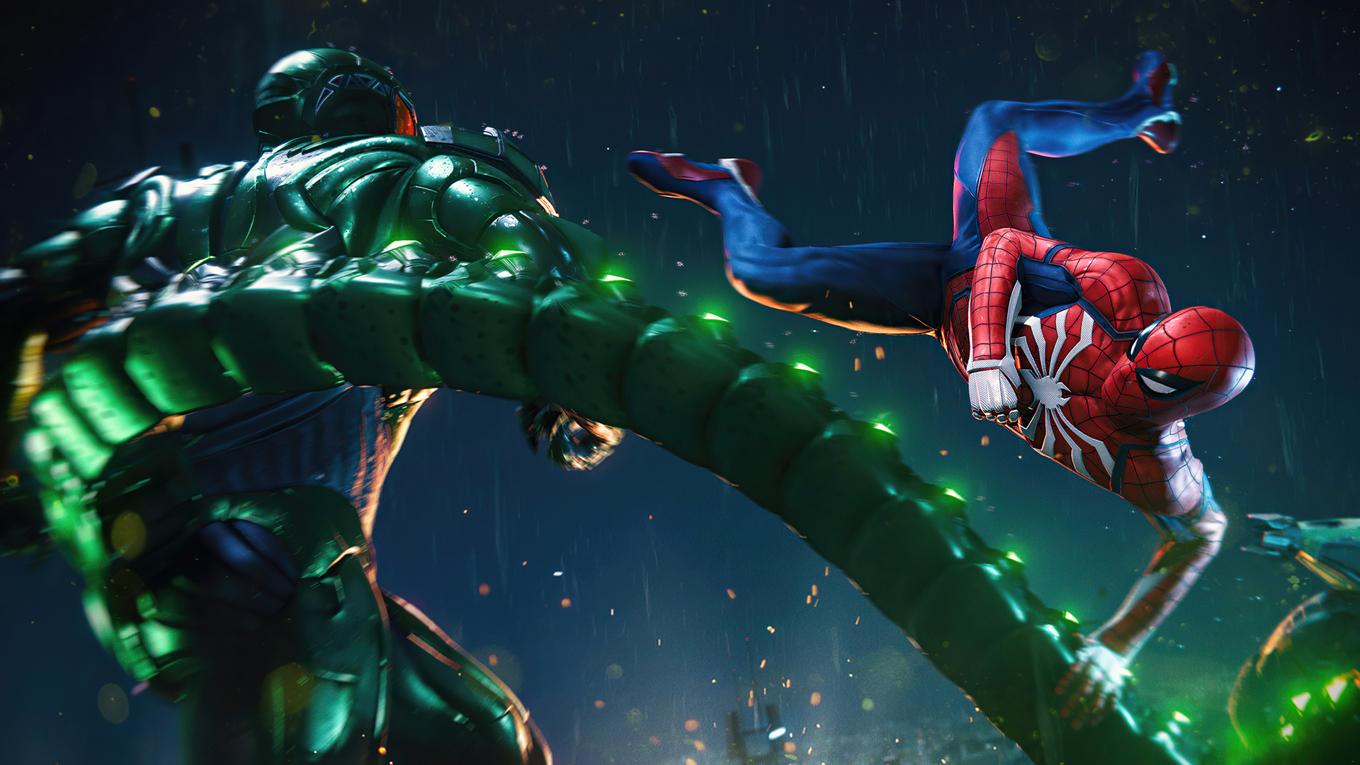 Marvels Spider Man Fight Scene 4k Laptop Full HD 1080p Wallpaper Image