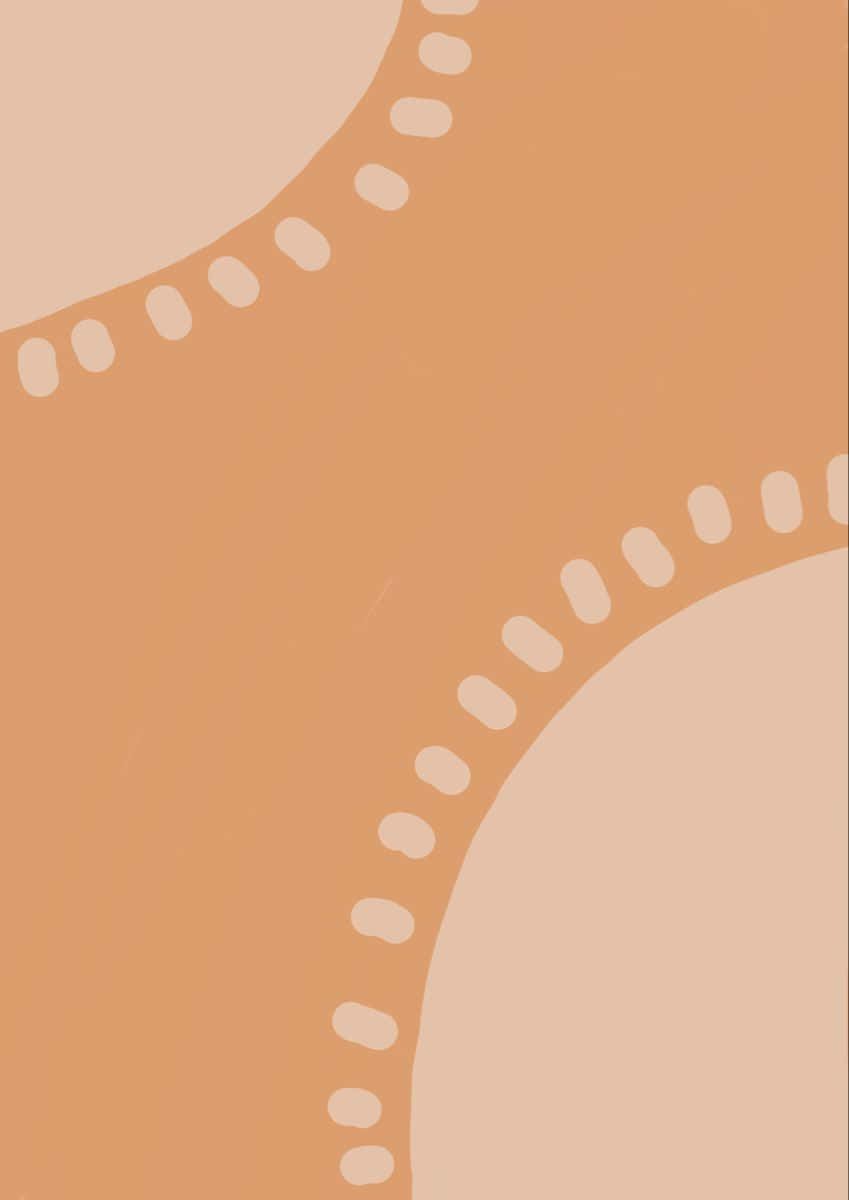 A Drawing Of Tan With Dots Wallpaper