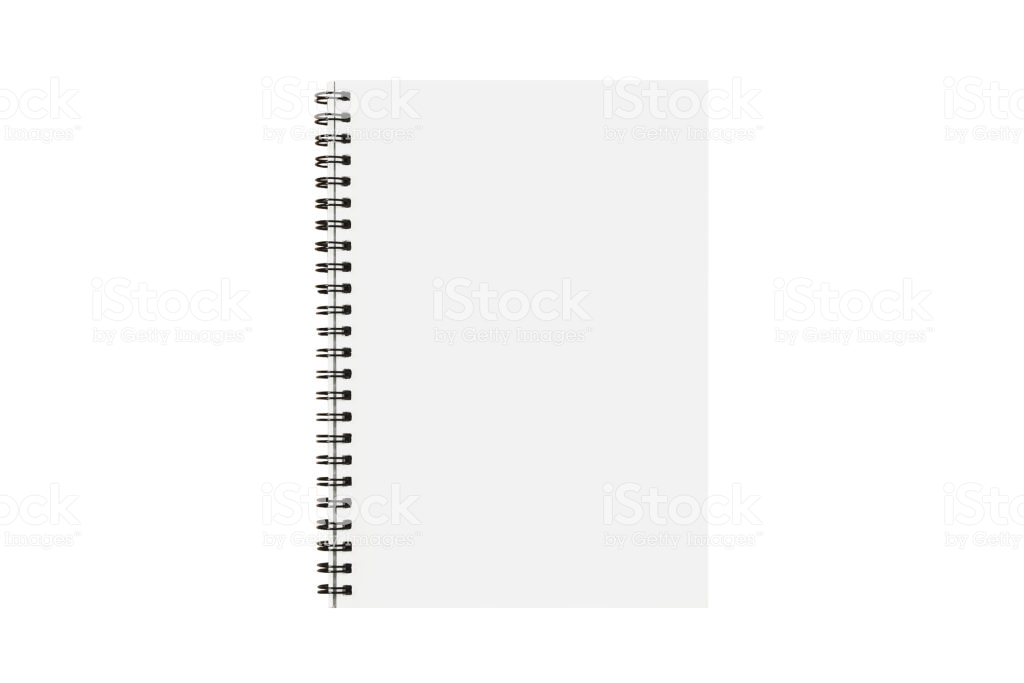 Isolated Notebook Paper With Blank For Note Memo Message On