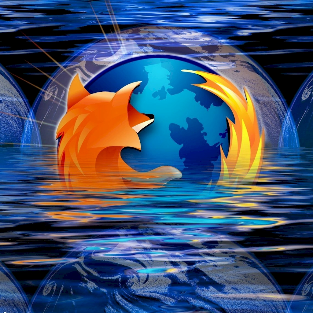 Firefox Logo Water Wallpaper Desktop S