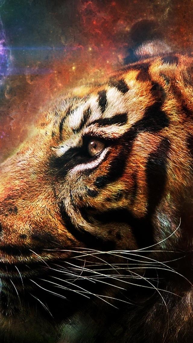 Abstract Tigers Artwork Wallpaper