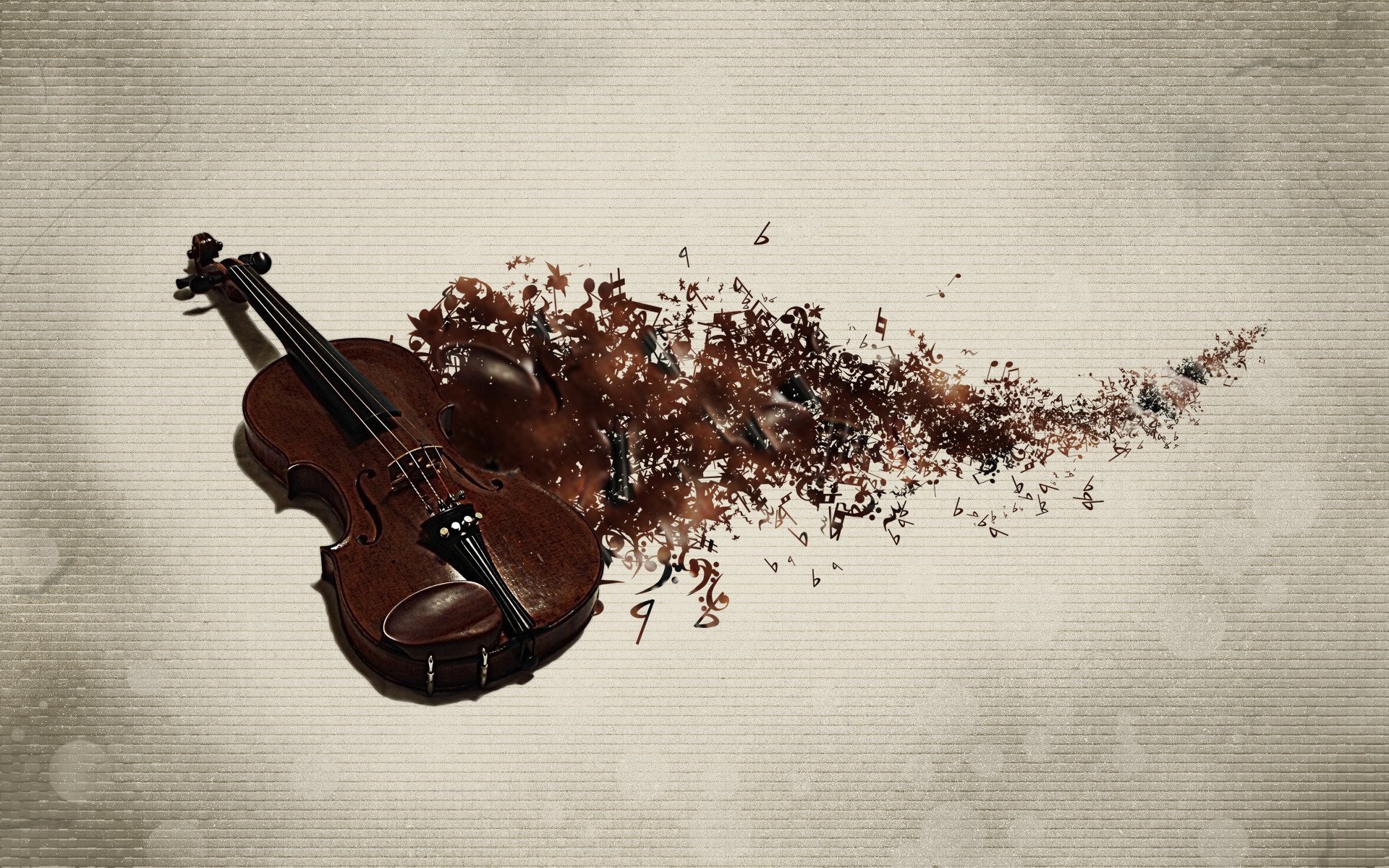 Violin Art Abstract Wallpaper