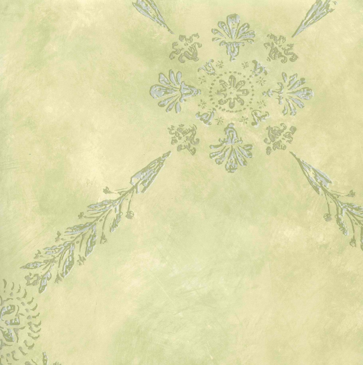 Blue And White Trellis Wallpaper